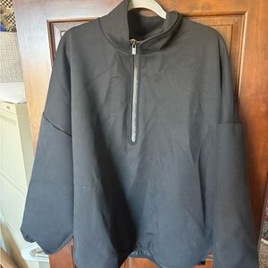Fear of God Black Athletic Half-Zip Pullover NWOT